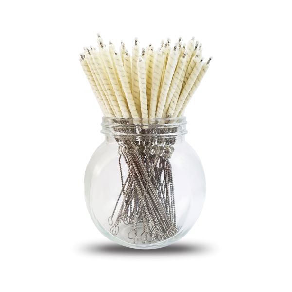 Bambaw -- Brosses à pailles en coton x 50
