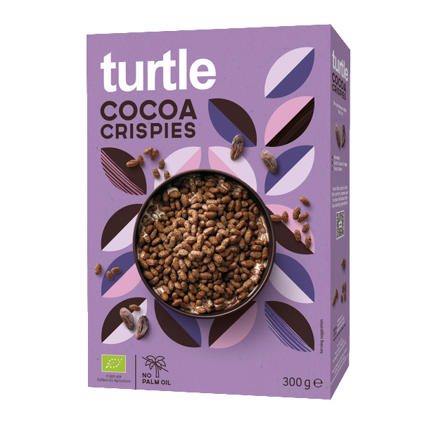 Turtle -- DDM 05.06.2025 Céréales de riz croustilllant au cacao, bio - 300 g